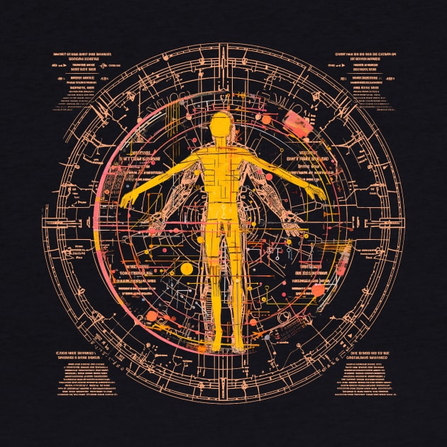 Artifical Vitruvian Man Geometric Oddity Mix by bulografik